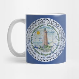 Virginia Beach Flag Vintage Fade Mug